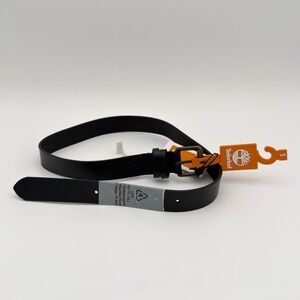 Timberland Black Leather Belt Size S B85013086P